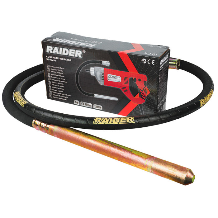 RAIDER Ηλεκτρικός δονητής μπετόν 1300W RD-CV01 078604 - Image 4