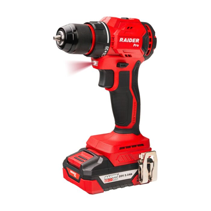 RAIDER R20 Σετ Γωνιακός τροχός,δραπανοκατσάβιδο & μπουλονόκλειδο 2x2Ah RDP-PBCDI20&SPAG20&PBIW20 030255 - Image 6