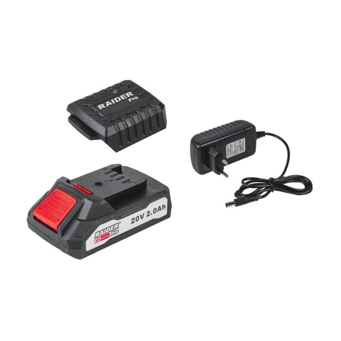 RAIDER R20 Φορτιστής & μπαταρία Li-ion 20V 2Ah RDP-R20 032133 - Image 2