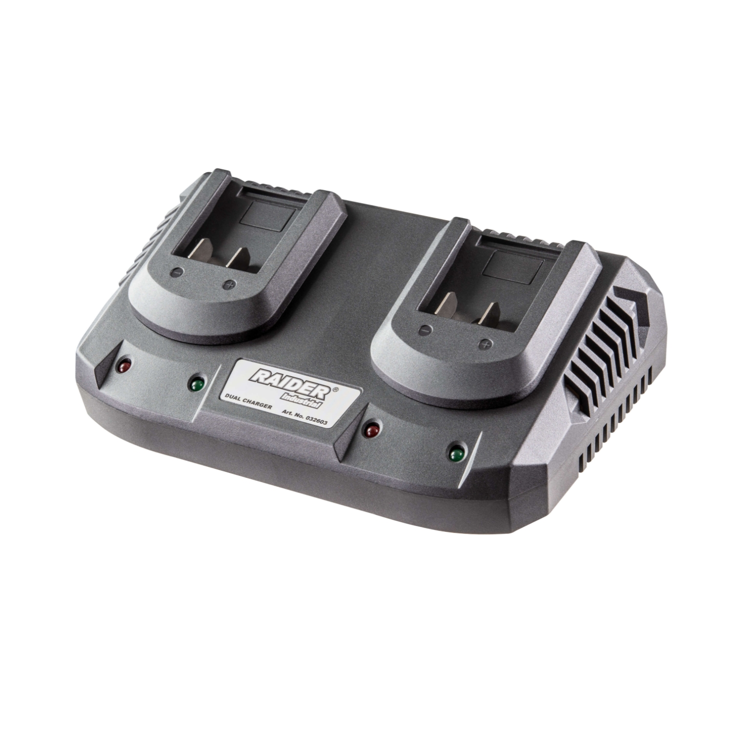 10-6761 RAIDER Φορτιστής μπαταρίας διπλός Industrial 22V 032603 - Image 1