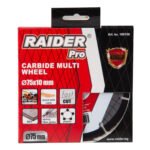 RAIDER Τροχός κοπής carbide 75x10mm 160156 - Image 3