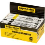 TOP MASTER Μαρκαδόρος ανεξίτηλος 2.8mm μαύρος & κίτρινος 549923 - Image 3
