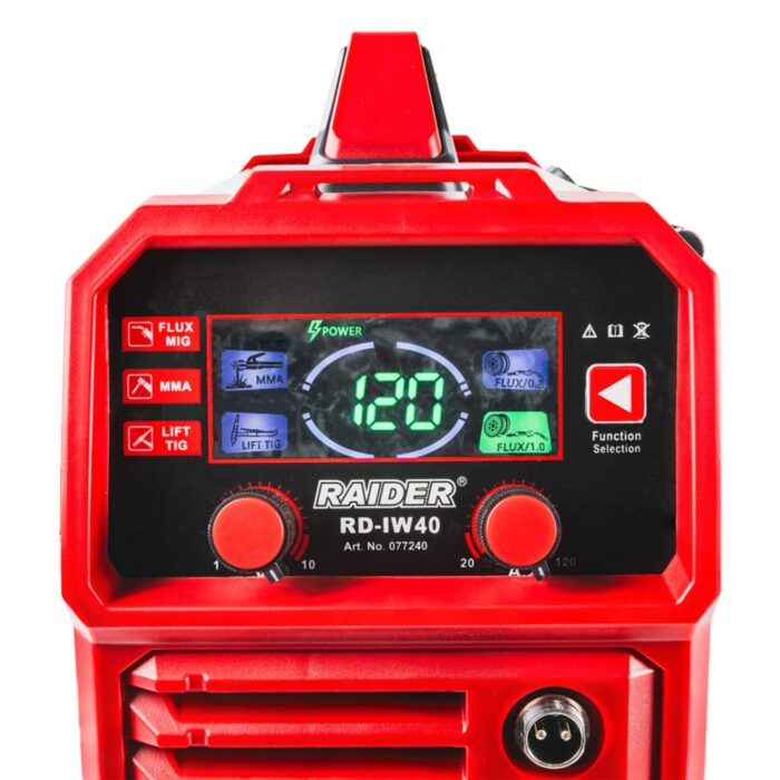 RAIDER Ηλεκτροσυγκόλληση inverter MIG/MAG&MMA RD-IW40 120A 077240 - Image 2