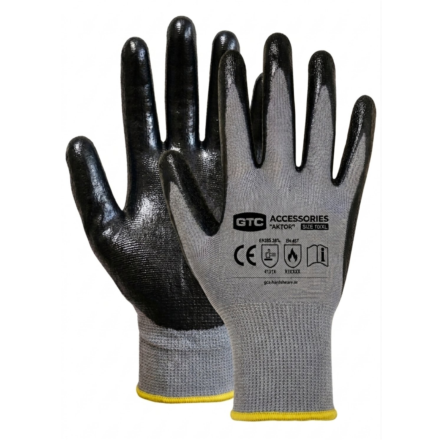 02-4106 Γάντια Flex Aktor 11/XXL νιτριλίου - Image 1