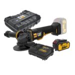 CAT Combo-12 Γωνιακός τροχός μπαταρίας 125mm DX314B + κασετίνα -50% + δώρο μπαταρία 4.0ah DXB4 + δώρο φορτιστή DXC4 - Image 2