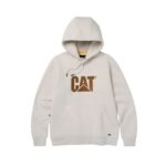 CAT Μπλούζα φούτερ με κουκούλα trademark κρεμ/μπεζ 2XL 1050048
