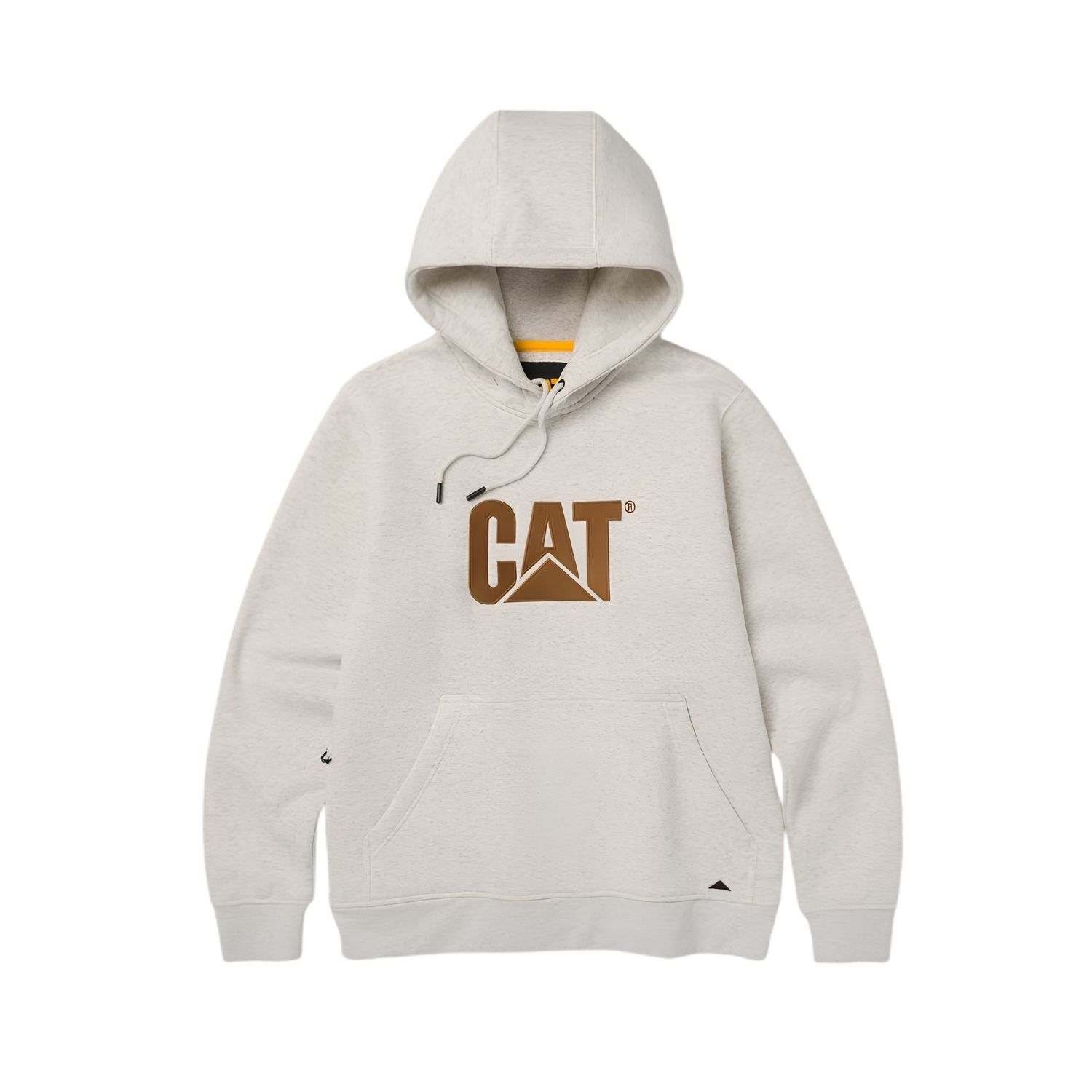 02-4818 CAT Μπλούζα φούτερ με κουκούλα trademark κρεμ/μπεζ 2XL 1050048 - Image 1