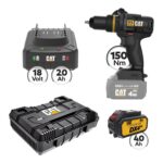 CAT Combo-32 Δραπανοκατσάβιδο DX1040B, Πλαστική βαλίτσα