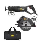CAT Combo-58 Δισκοπρίονο DX56, Σπαθοσέγα DX5320, Τσάντα υφασμάτινη